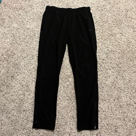 Skora Men’s Quick Dry Joggers Track Pants Black Pull On Pockets Stretchy Medium - Picture 4 of 9